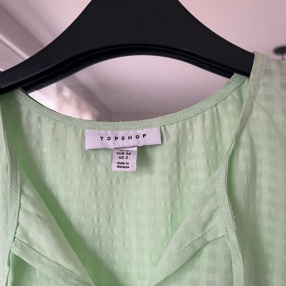 TOPSHOP Green WOMEN “baby doll” dress - Picture 3 of 4